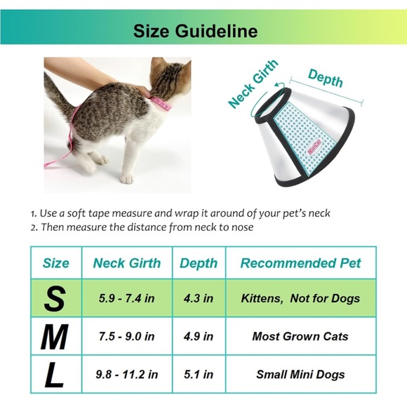Mintcat Pet Protection Cone, Size S - Picture 2 of 10